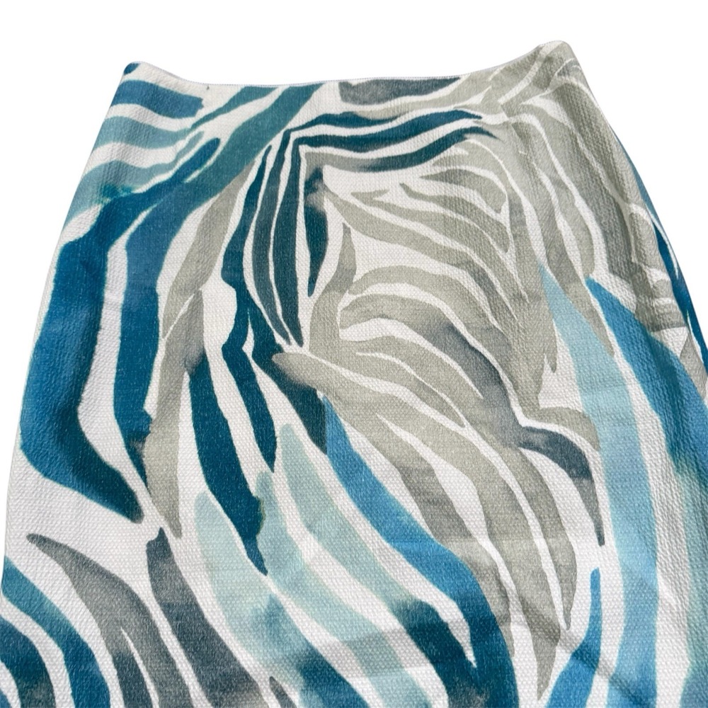 Lafayette 148 New York Pencil Skirt Womens Size 4 Osprey‎ Multi Printed Blue New